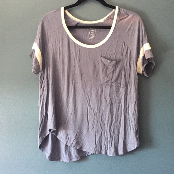 PacSun Tops - Pac Sun blue and white scoop neck shirt PacSun Tops - Pac Sun blue and white scoop neck shirt